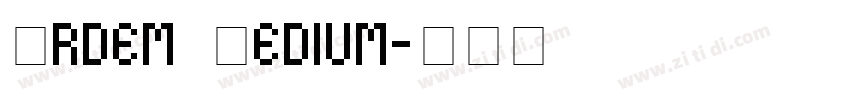 Ordem Medium字体转换